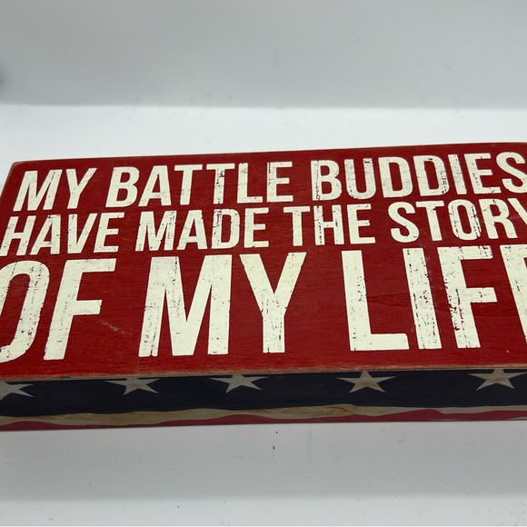 Primitives by Kathy patriotic distressed box sign - Picture 8 of 8